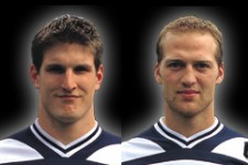 Die Torjger der SG: Die Nationalspieler Jan-Olaf Immel (links, 136 Tore in 22 Spielen) und Christian Rose (rechts, 143/6 Tore in 26 Spielen).
