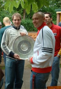 Mattias Andersson und Henrik Lundstrm freuen sich ber den 11. Titel.