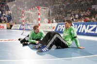 Freunde und Teampartner: Mattias Andersson und Henning Fritz