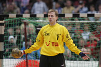 Letztes Bundesligaspiel fr den zweifachen Meister mit dem THW: Steinar Ege.
