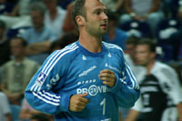 Neuzugang Thierry Omeyer spielte wie  Henning Fritz und Mattias Andersson 20 Minuten.