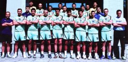 Das Team von HCM Constanta: Letzter Gegner des THW in der  Gruppenphase der Champions League.