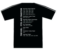 Die Rckseite des Saisonabschluss-Shirts: THW Kiel - Titel aus Tradition 