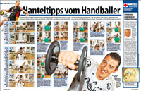 Dominik Klein gibt Hanteltipps in der aktuellen Ausgabe der "Sport Bild".
