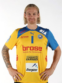 Der islndische Nationalkeeper Bjrgvin Gustavsson kam zu Saisonbeginn aus Magdeburg.