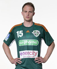 Linksauen Lars Lehnhoff ist mit 147/47 Treffern  erfolgreichster Schtze der "Recken".