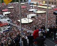 Am 8. Juni steigt auf dem Kieler Rathausplatz  die groe THW-Double-feier.