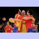 EM 2008: ESP-GER: Jubel beim spanischen Team.