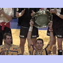 EC 2002 final: Lvgren with the trophy, left Wislander.