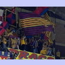 EHF-Pokal-Finale 2002, Rckspiel: Die Barca-Fans vor dem Anpfiff.