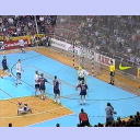 EHF-Pokal-Finale 2002, Rckspiel: Pettersson markiert das 8:14.