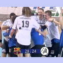 EHF cup finale 2002, 2nd leg: Cheering.
