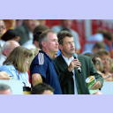 Jacob-Cement-Cup 2002: Uwe Schwenker im Gesprch mit Peter Carstens.