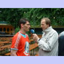Forstbaumschule 2005: Henning Fritz im Gesprch mit NDR-Moderator Rudi Dautwiz.