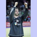 EC 2006: European champion. Thierry Omeyer cheers.