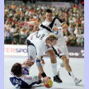WC 2007: GER-FRA: Hens and Klein vs. Gille.