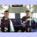 Bezze (Mike Bezdicek) and Bogdan (Wenta) in the Bus.