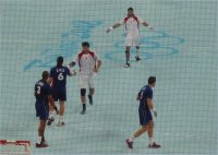 Frankreich bezwang Kroatien mit 25:23.