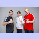 WC 2013: Media day: Dominik Klein, Patrick Groetzki und Patrick Wiencek.