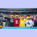 WC 2013: GER-FRA: German supporters.