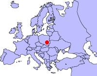 Kielce liegt zwischen Krakau und Lodz.