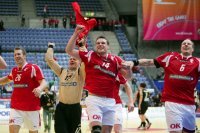 Riesenjubel: Dänemark erreichte zum ersten Mal überhaupt ein EM-Finale.