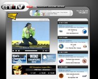 Screenshot der neuen Web-Plattform www.ehfTV.com.
