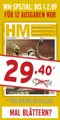 WM-Spezial-Angebot des HM: 12 Ausgaben für 29,40.