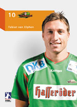 Rückraumspieler Fabian van Olphen.