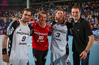 Nach dem Spiel hieß es "Abschied nehmen" von  Igor Anic, Peter Gentzel, Börge Lund und Daniel Wessig.