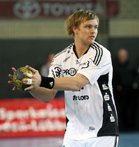 Licht und Schatten bei Aron Palmarsson - der junge Isländer erzielte aber den entscheidenden Treffer.