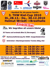 Das Plakat zum 3. THW Kiel-Cup.