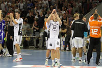 Die "Zebras" bedanken sich bei den Handballfans.