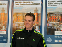 Tobias Reichmann stattete dem Handballbahnhof am Sonntag einen Besuch ab.