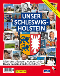 Das Stickeralbum "Unser Schleswig-Holstein" ist  ab sofort im Handel erhltlich.