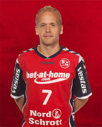 Mit 128/61 Treffern belegt Anders Eggert hinter Hamburgs Rechtsaußen Hans Lindberg Platz zwei in der Torschützenliste.