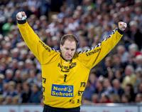 Gästekeeper Mattias Andersson begann stark, baute im Laufe der Partie aber immer weiter ab.