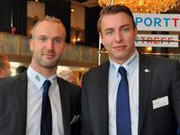 Thierry Omeyer und Filip Jicha beim Jahresempfang der Kieler Nachrichten am Donnerstag im Kieler Schloss.