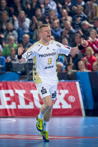 Gudjon Valur Sigurdsson bejubelt einen seiner sieben Treffer.