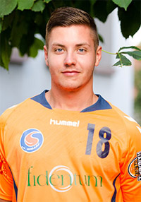 Rechtsauen Philipp Botzenhardt ist mit 45/12 Treffern derzeit bester Schtze der SG in der 3. Liga.