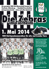 Der THW Kiel kommt am 1. Mai in Mannschaftsstrke zum Tierheim Uhlenkrog.