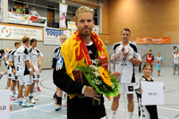 Johan Sjöstrand wurde für seine starken Leistungen gegen den BHC und im Finale gegen die Rhein-Neckar Löwen zum besten  Torhüter des Turniers gekürt.