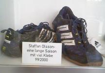Eine lange Saison mit viel Klebe: Staffans Schuhe...