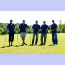 Golfturnier 2003: Die Neuen von links: Ahlm, Boquist, Wagner, Zeitz und Pungartnik.