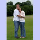 Golf 2005: Mattias Andersson and his wife Anna.