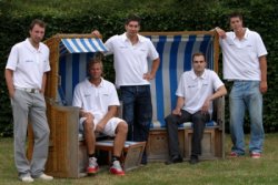 The new players: Daniel Wessig, Filip Jicha, Börge Lund und Igor Anic.