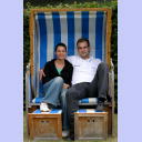 Golfen 2005: THW-Neuzugang Viktor Szilagyi und seine Freundin Nora Moosbrugger.