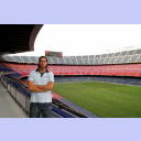 Lars Krogh Jeppesen im Stadion Nou Camp in Barcelona.