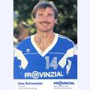 Autogrammkarte Uwe Schwenker 1990/91.