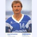 Autograph card Uwe Schwenker 1991/92.